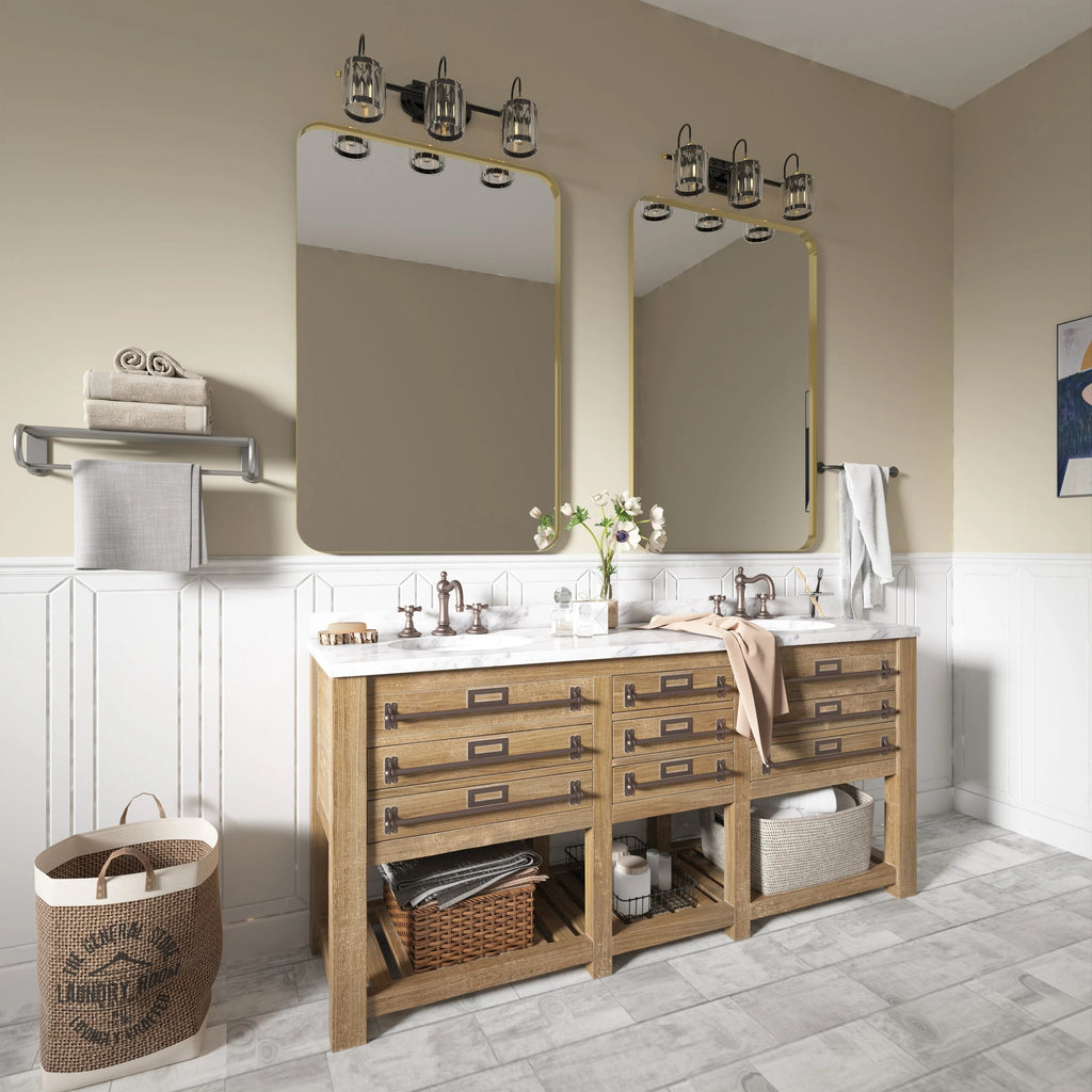 Aluminum Alloy Rounded Corner Wall Vanity Mirror