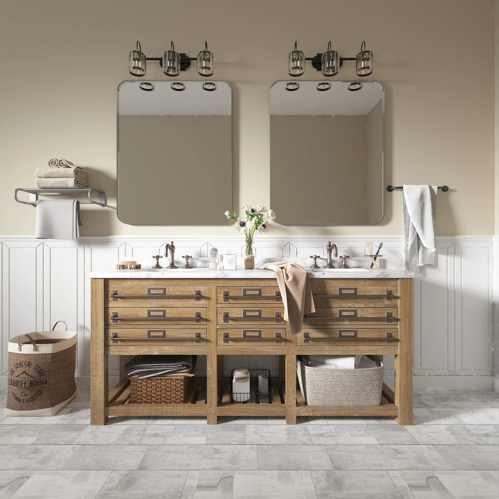 Aluminum Alloy Rounded Corner Wall Vanity Mirror