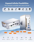 KAMRUI GK3Plus Mini PC 16GB RAM 512GB M.2 SSD - Intel Alder Lake N95