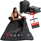 Healix Infrared Sauna Blanket, Zero EMF, 77-176F, Carbon Fiber Heating