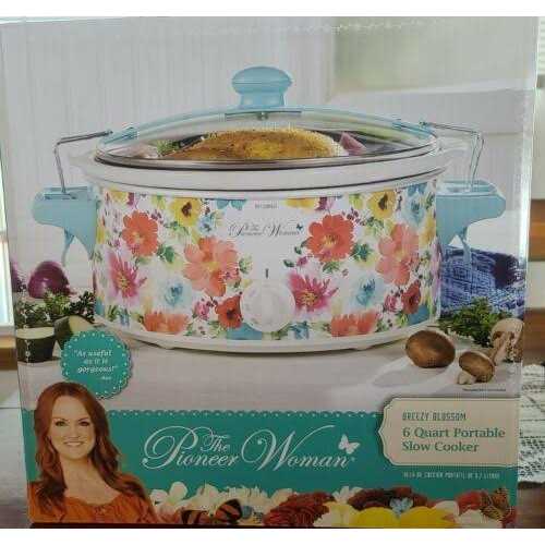 The Pioneer Woman Breezy Blossom 6 Quart Portable Slow Cooker - 33062