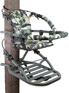 Aluminum Climbing Treestand With Padded Seat, 300 Lb. Capacity And Safety Harness