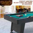 84-Inch Arcade Pool Table With Dartboard Set - Green