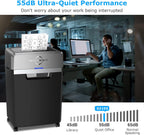 24-Sheet Cross-Cut Paper Shredder, 40-Minute Continuous Run Time, 9-Gallon Basket, P-4 Security
