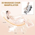 F&G Full Body Zero-Gravity SL Track Massage Chair With 5 Level Heating And Foot Rollers