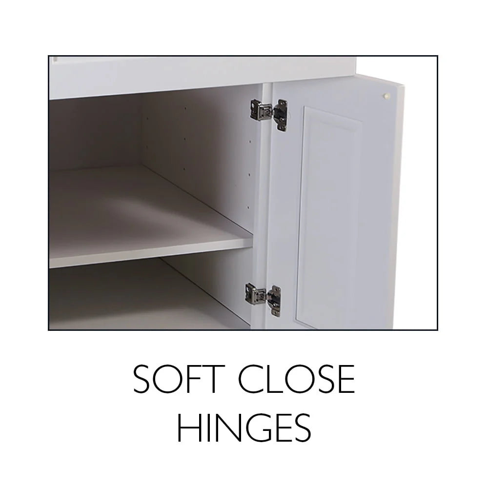 Design House Brookings Unassembled Shaker Base Kitchen Cabinet 36x34.5x24, White - 561407