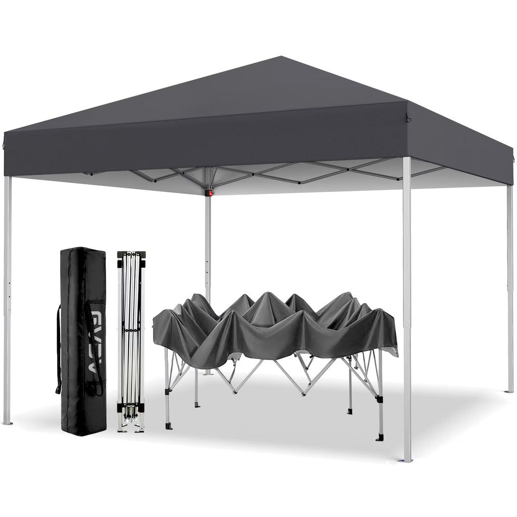 GVDV 10x10 ft Easy Pop Up Outdoor Canopy Tent - Blue