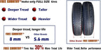 FREE COUNTRY Trailer Tires ST205/75R15, Set Of 4, 10-Ply Load Range E, Steel Belted Radial