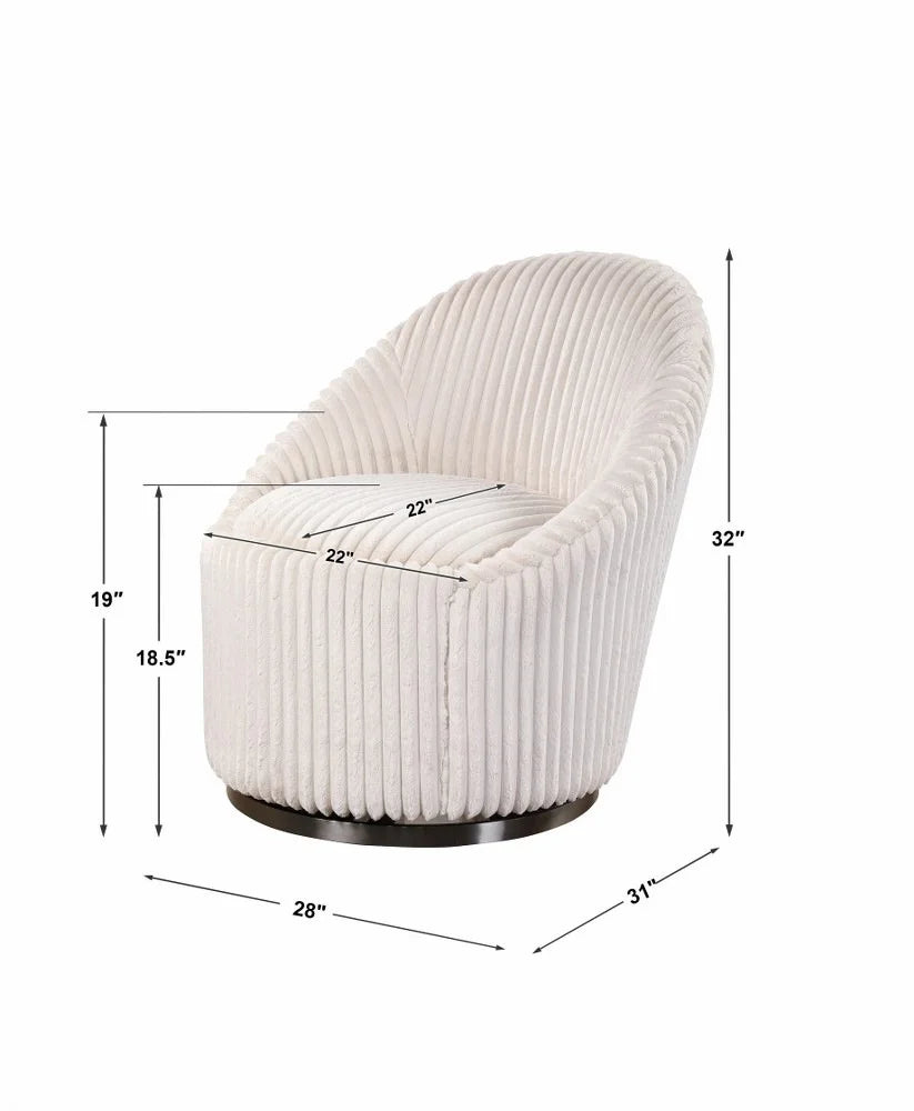 Bailey Street Home Orwell Pines 32 inch Swivel Chair - 208-Bel-4361893
