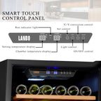 Lanbo 165 Bottle Built-In Black Single Zone Wine Cooler, 24 inch Width - LW177S