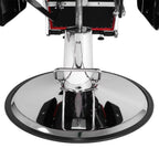 OmySalon Reclining Hydraulic Barber Chair, Black, 38.2 x 27.6 x 39.4 in