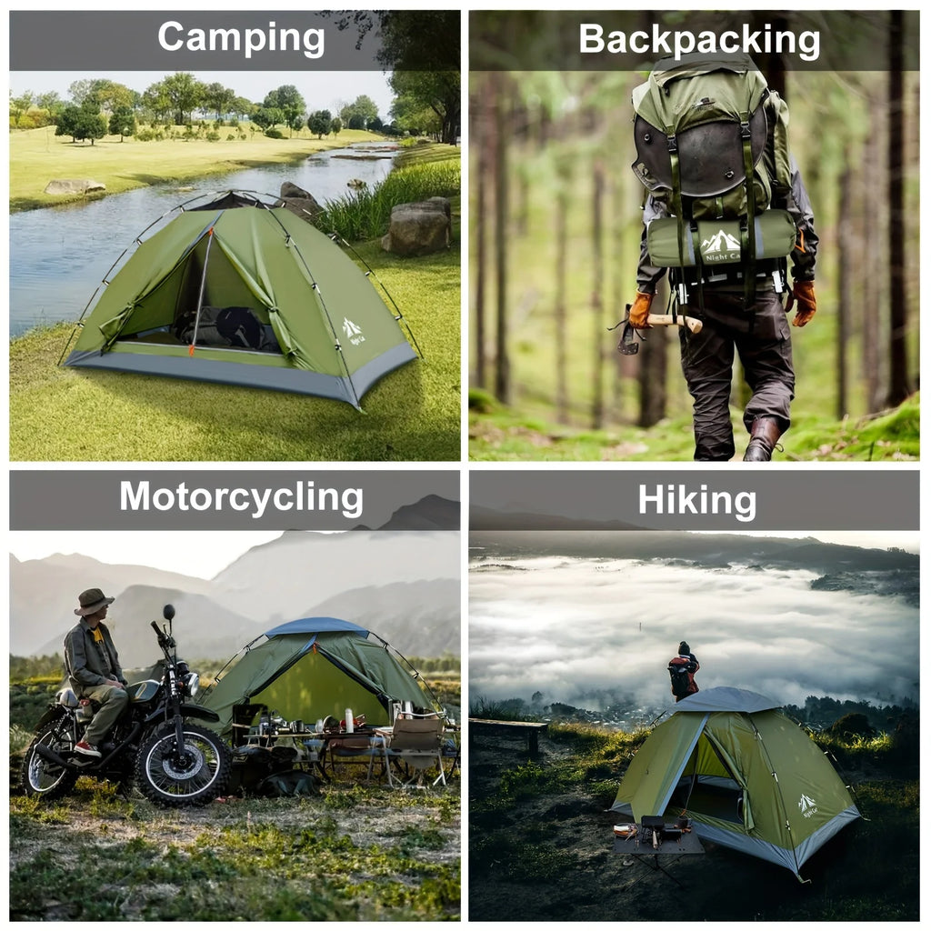 Kunkun E-commerce Backpacking Tent, 1 Person, Single-Size, Green
