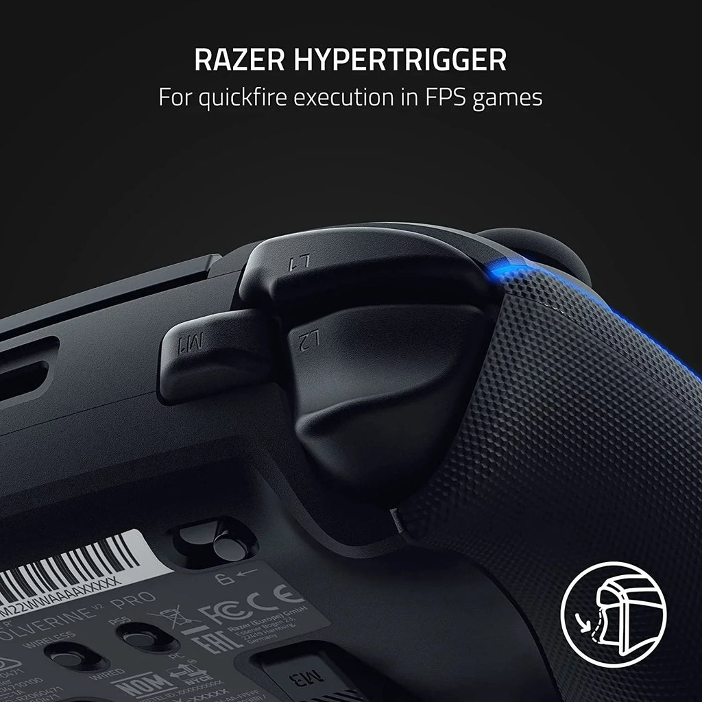 Razer Wolverine V2 Pro Wireless Controller for PS5 & PC, Black, HyperSpeed, Mecha-Tactile, RGB Lights - Wolverine V2 Pro