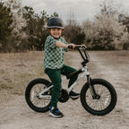Glerc Kids BMX Style Bicycle 14 Inch Blue With Training Wheels And Coaster Brake
