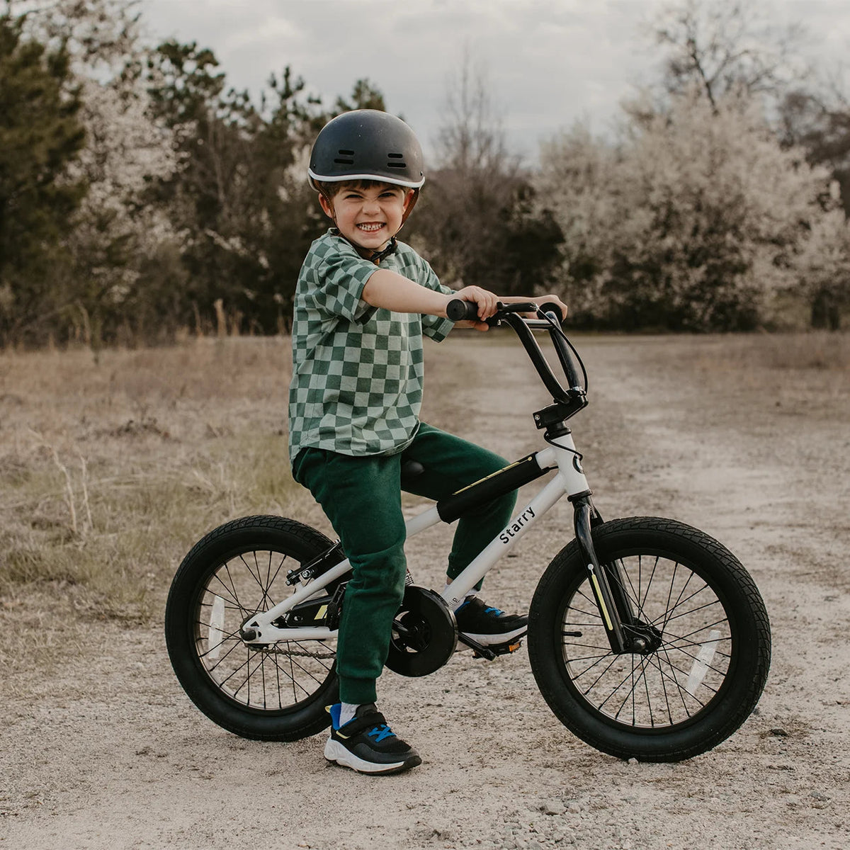 Glerc Kids BMX Style Bicycle 14 Inch Blue With Training Wheels And Coaster Brake