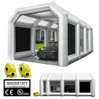 FLAPKWAN Inflatable Paint Booth 30X20X13FT With 1100W+950W Blowers