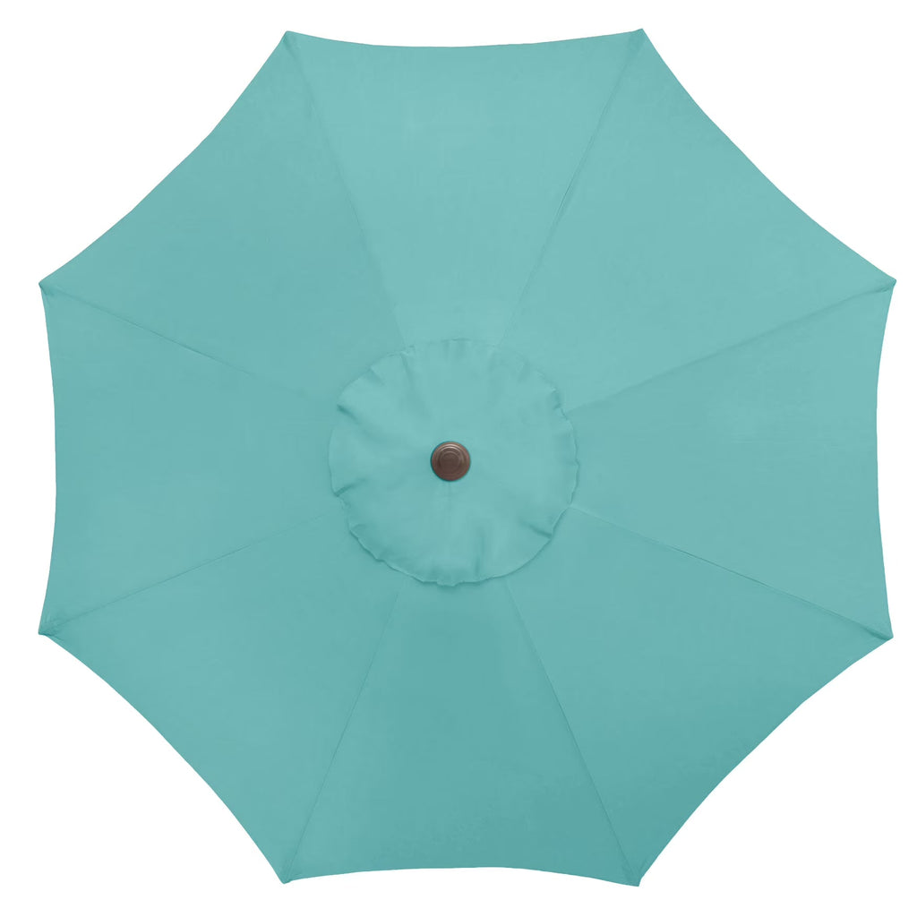 BrylaneHome 9 Ft Tilt-And-Crank Patio Umbrella With 8 Steel Ribs