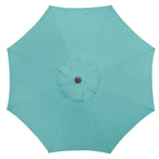 BrylaneHome 9 Ft Tilt-And-Crank Patio Umbrella With 8 Steel Ribs