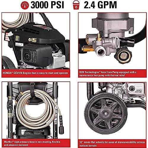 Simpson MegaShot Gas Pressure Washer 3000 PSI 2.4 GPM - MS60809 / MS60809-S