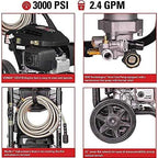 Simpson MegaShot Gas Pressure Washer 3000 PSI 2.4 GPM - MS60809 / MS60809-S