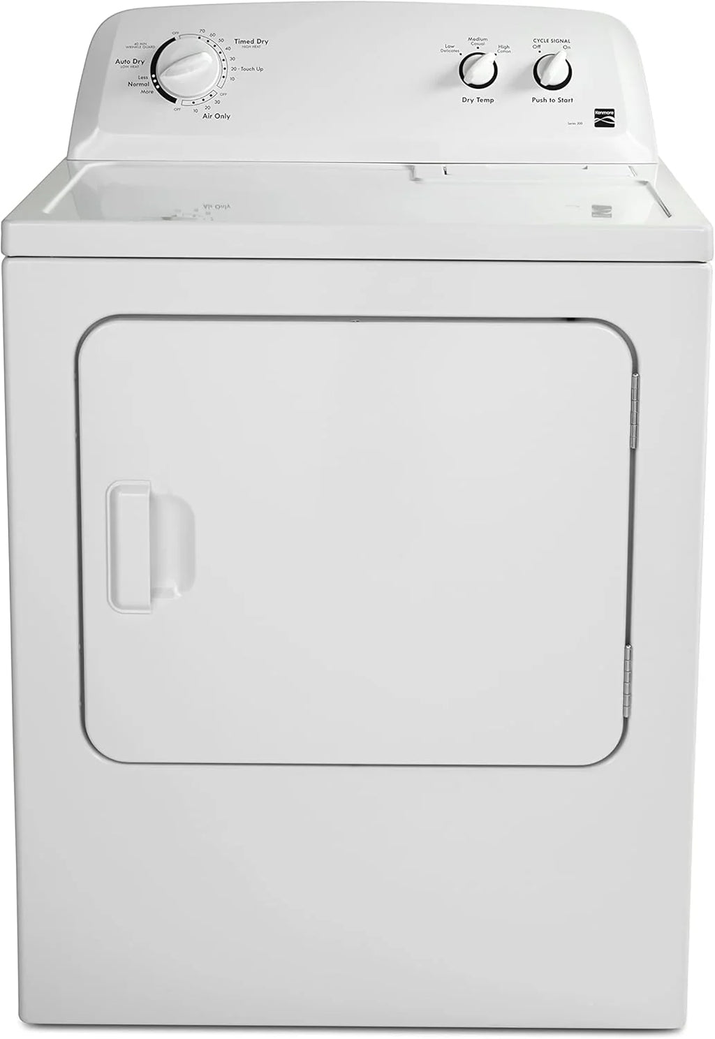 Kenmore Front Load Electric Dryer With Wrinkle Guard, 29in, 7.0 Cu. Ft., White - 62332