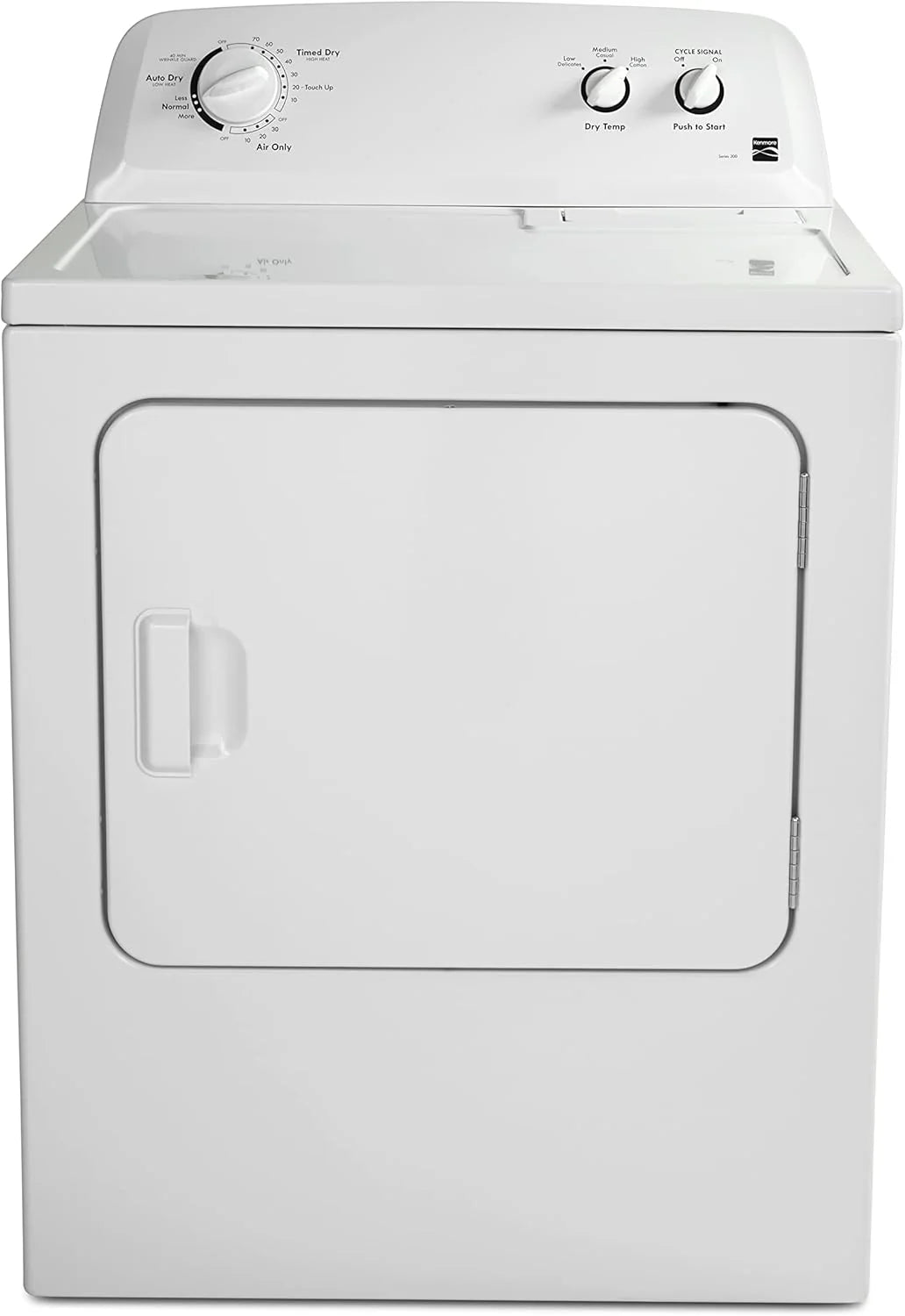 Kenmore Front Load Electric Dryer With Wrinkle Guard, 29in, 7.0 Cu. Ft., White - 62332