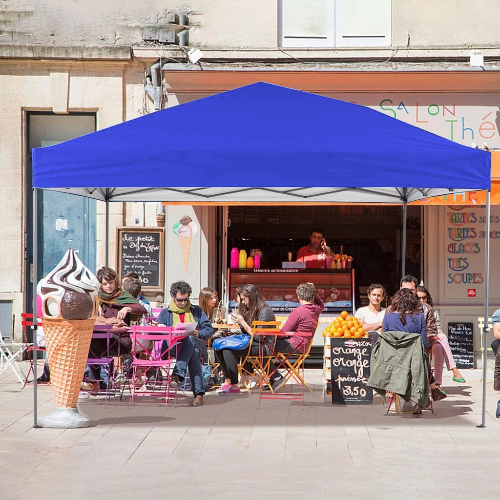 GVDV 10x10 ft Easy Pop Up Outdoor Canopy Tent - Blue