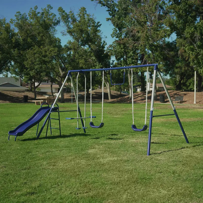 Sportspower Arcadia Metal Swing Set With 6 Play Stations - Arcadia
