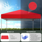 GVDV 10x10 ft Easy Pop Up Outdoor Canopy Tent - Blue