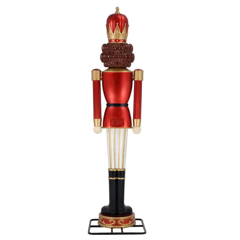 Holiday Time Animated Blow Mold Nutcracker Christmas Display, 9-Foot, Multicolor