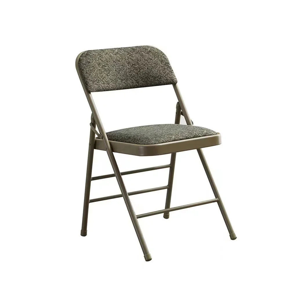 Amazingforless 2-Pack Folding Chairs With Metal Frame, Backrest And Padded Seats - Grey