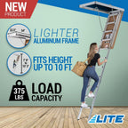 Aluminum Attic Ladder, 375lb Capacity, Type IAA