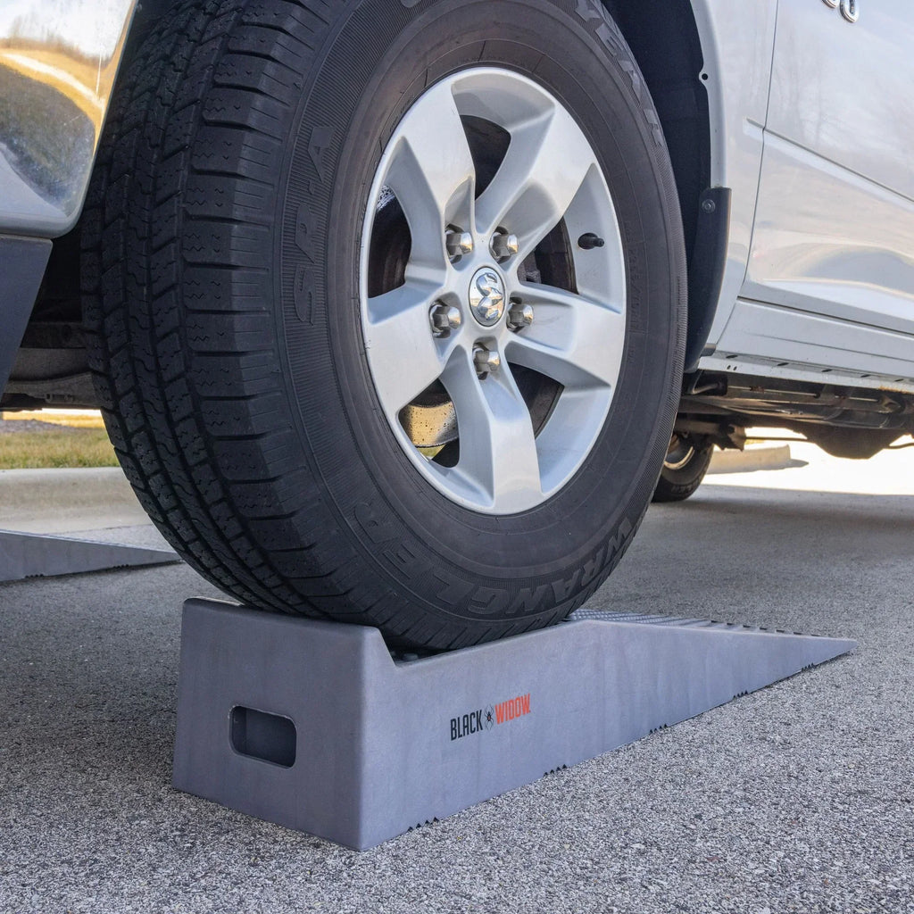 Black Widow Plastic Service Ramps, 47in x 11in x 8in, 10,000 lb. Per Pair Capacity