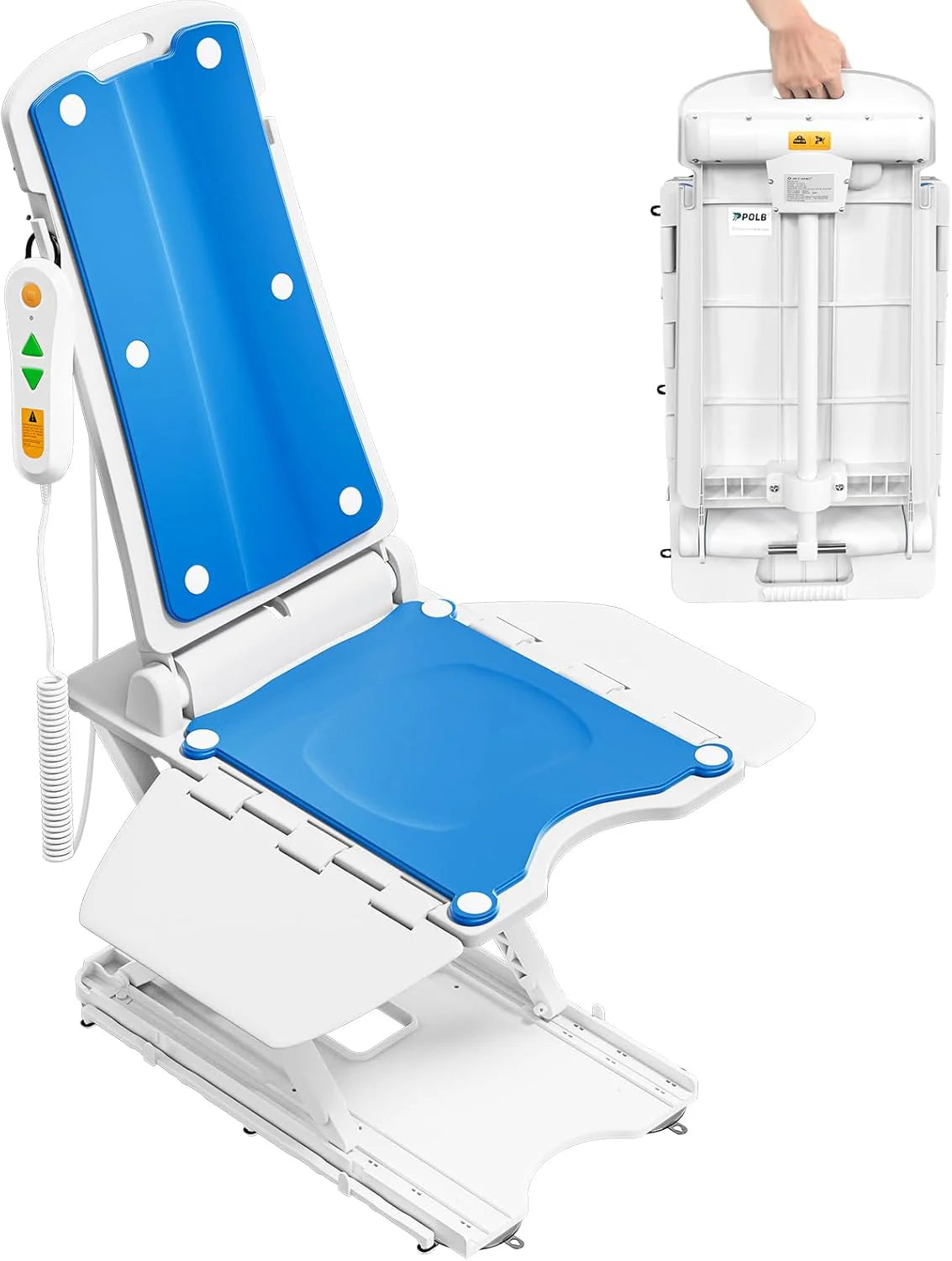 PPOLB Electric Chair Lift For Elderly, 308 lbs Support, Waterproof, Foldable