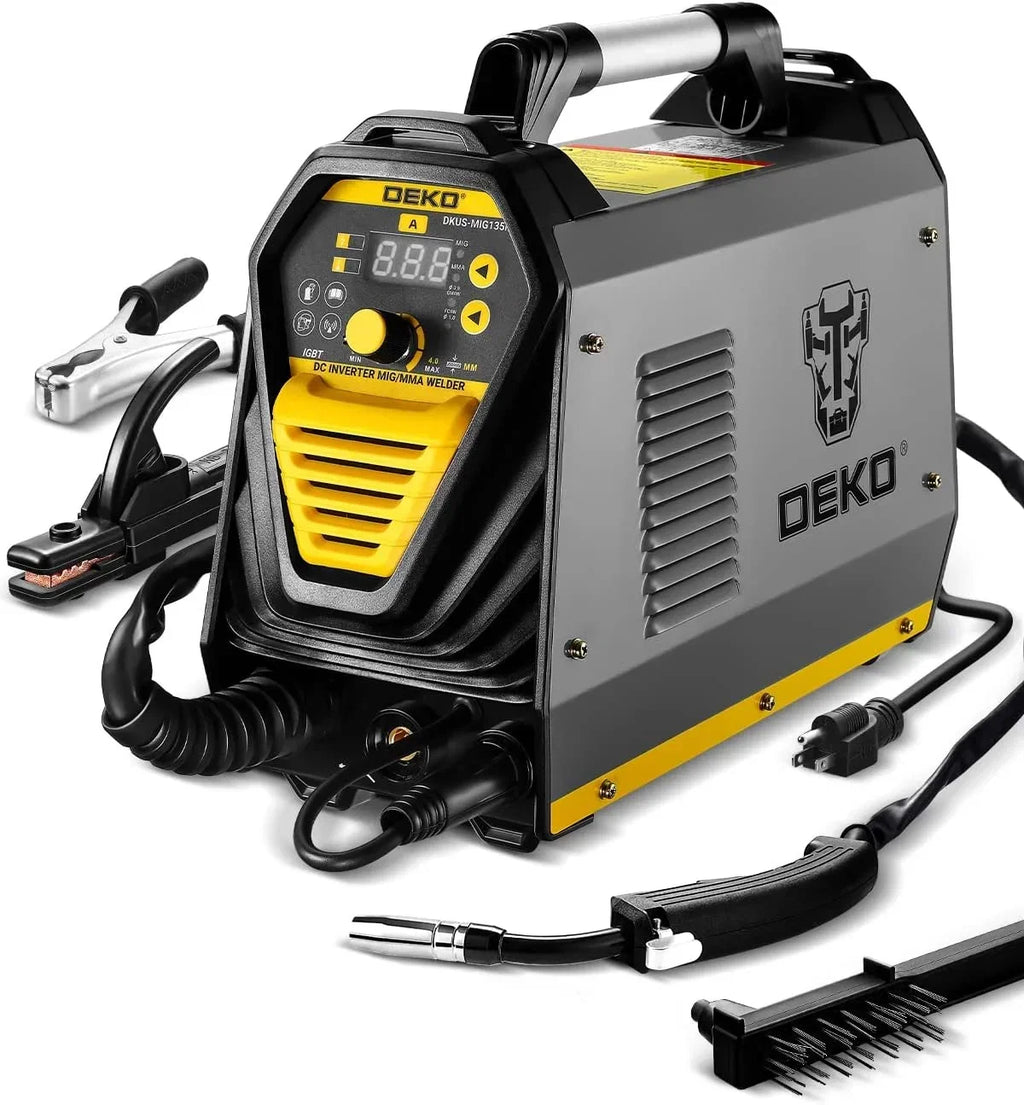 DEKO 135Amp 110V 3-in-1 MIG/MMA Welder - IGBT DC Inverter