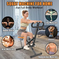 ACE-FIT Foldable Squat Machine With Resistance Bands, 250 LBS, 35.43in L x 22.83in W x 43.70in H