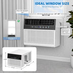 Antarctic Star U-Shaped Window Air Conditioner, 12,000 BTU, 115 Volts