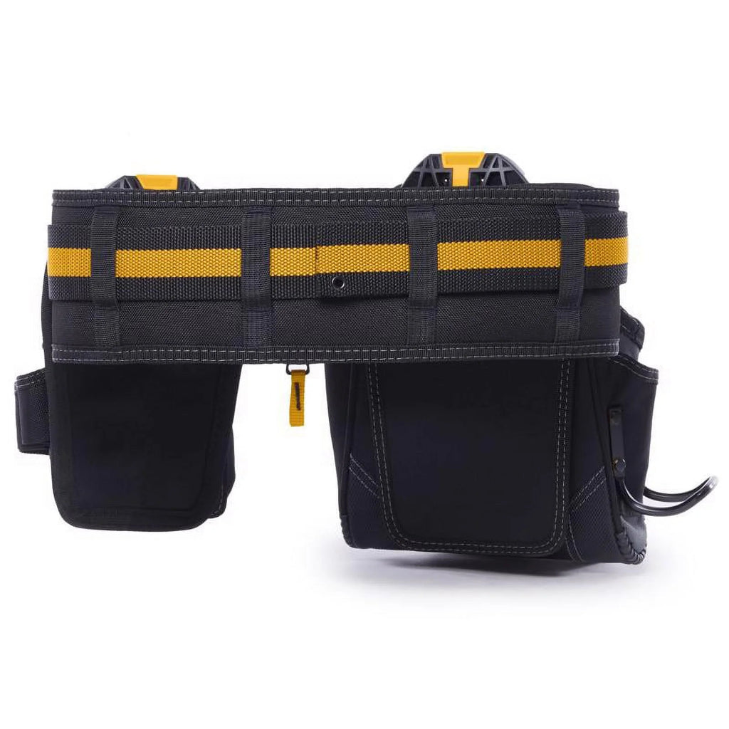 ToughBuilt Adjustable Handyman Tool Belt, Polyester, 27 Pockets, Black/Orange