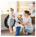 Compact Electric Tumble Dryer, 13.2lbs, White, Stainless Steel Tub, 4 Drying Modes, 2 Heat Settings