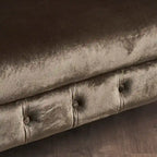 Christopher Knight Home Velvet Tufted Scroll Arm Loveseat, 30.75 x 51.5 x 30.5 Inches - Milani