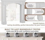 EPICOZY Fireplace Mantel Surround With Shelf, 43.3in - MDF
