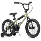Glerc Kids BMX Style Bicycle 14 Inch Blue With Training Wheels And Coaster Brake