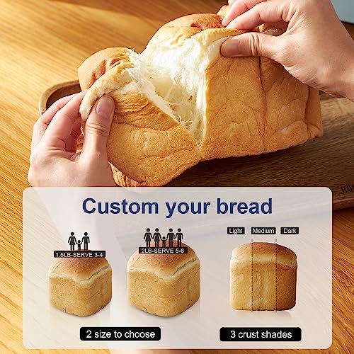 Neretva Automatic Bread Maker Machine With Sourdough Setting - 20-in-1