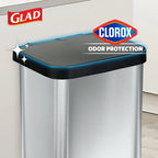 20 Gallon Stainless Steel Step Trash Can With Odor Control