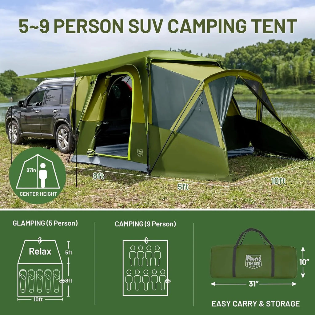 TIMBER RIDGE SUV Tent, 5-9 Person, 13' W x 10' L x 7.1' H