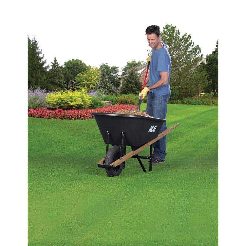 Ace Poly Residential Wheelbarrow 6 Cu Ft