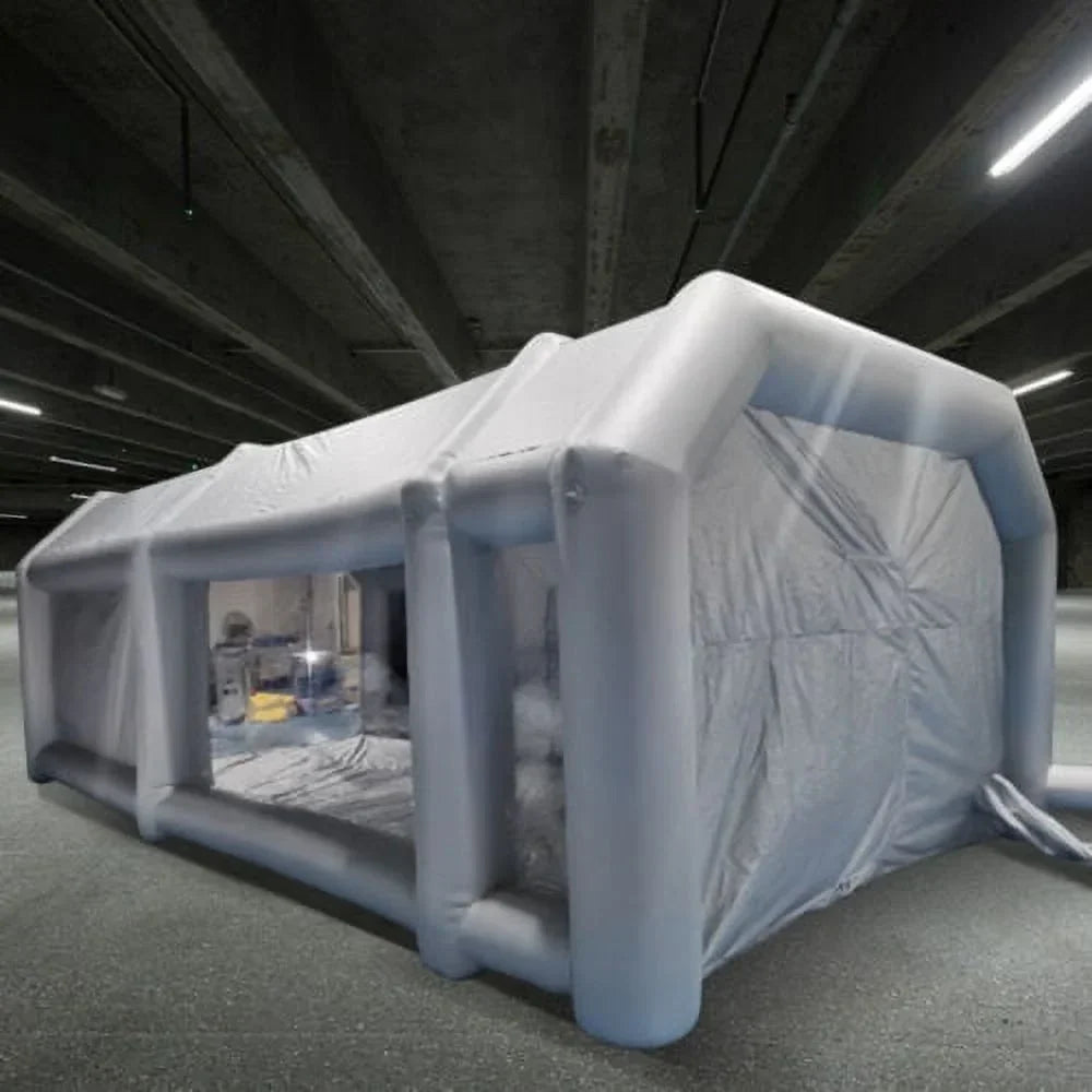 Inflatable Car Paint Spray Booth Work Tent With Filter System 26 x 15 x 10 Ft