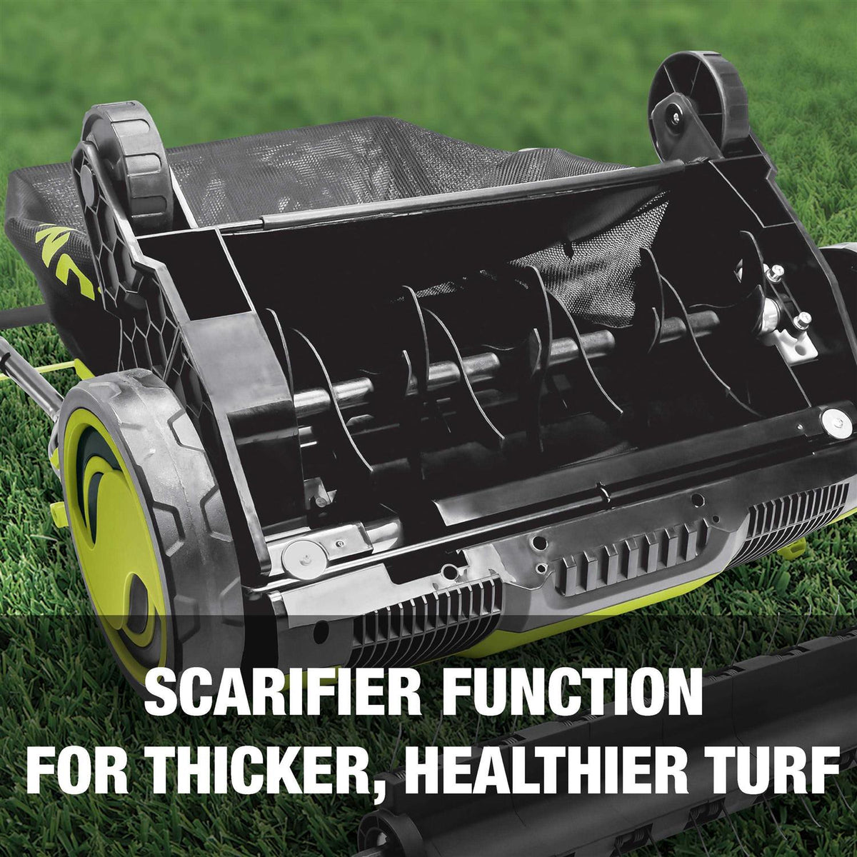 Sun Joe Electric Scarifier And Lawn Dethatcher With Collection Bag, 15-Inch