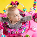 Bright Starts Disney Baby Minnie Mouse PeekABoo Activity Jumper Bouncer With Lights & Music - 10299
