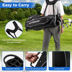 Costway Men's Complete Golf Club Set 10 Pieces With 460cc Alloy Driver